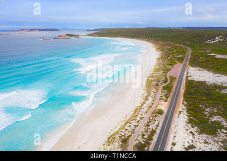 Vue aérienne de la Great Ocean Road à Victoria, Australie Banque D'Images