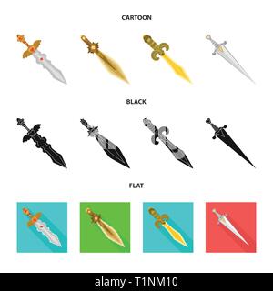 Handle,couilles,decoration,ailes,star,conquérant,ruby,or,argent,acier,cuivre,bataille,parure,vieux,militaires,,soldat,fantasy warrior,le meurtre,jeu,armor,forte,lame,épée,couteau,dague arme,sabre,,cité médiévale,set,icône,,illustration,collection,isolé,design,graphisme,élément,signe, vecteurs vecteur , Illustration de Vecteur