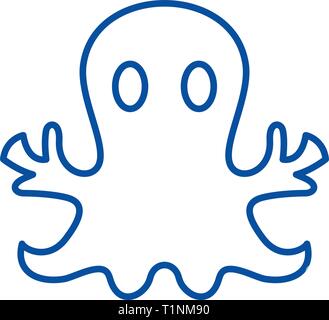 L'icône de la ligne de distribution mystère concept. Télévision avec Mystère, signe, symbole vecteur illustration contour. Illustration de Vecteur