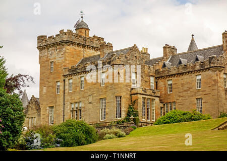 Glenapp Castle de luxe 5 étoiles près de l'hôtel Ballantrae, South Ayrshire, Scotland, UK. Banque D'Images