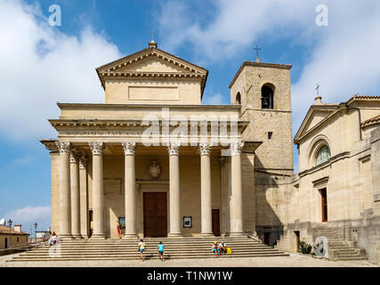 La Basilique di San Marino est une église catholique située dans la République de Saint-Marin Banque D'Images