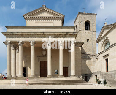 La Basilique di San Marino est une église catholique située dans la République de Saint-Marin Banque D'Images