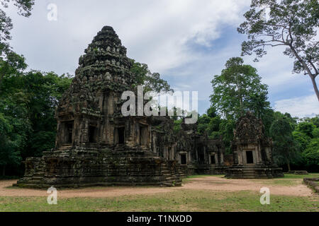 Temples au site archéologique d'Angkor à Siem Reap, Cambodge Banque D'Images