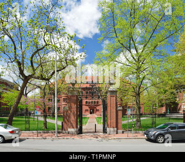 Les portes de l'Université de Harvard. Sever Banque D'Images