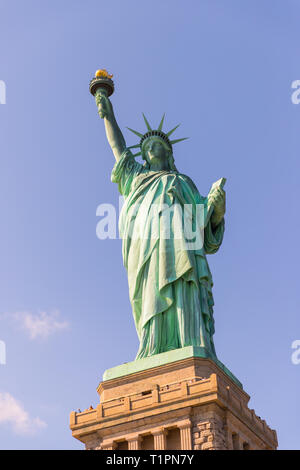 Le New Jersey le 29 septembre 2018 : La statue de la liberté. Banque D'Images
