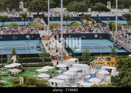 Miami Gardens, Florida, USA. 27 Mar 2019. Atmosphère pendant dix jours à l'Open de tennis de Miami le 27 mars 2019 à Miami Gardens, en Floride. Personnes : Atmosphère tempêtes Crédit : Media Group/Alamy Live News Banque D'Images