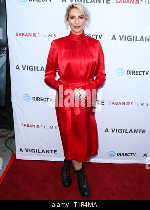 Hollywood, États-Unis. Mar 27, 2019. HOLLYWOOD, LOS ANGELES, CA, USA - Le 27 mars : Directeur Sarah Daggar-Nickson arrive à la première de Los Angeles de DirecTV et Films Saban 'un justicier" tenu à la Vista Theatre le 27 mars 2019 à Hollywood, Los Angeles, Californie, États-Unis. (Photo par Xavier Collin/Image Crédit : Agence de Presse) L'agence de presse Image/Alamy Live News Banque D'Images