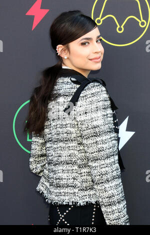 27 mars 2019 - Los Angeles, CA, USA - LOS ANGELES - 27 mars : Sofia Carson au 2e Sommet annuel à la Goya Freeform Studios le 27 mars 2019 à Los Angeles, CA (crédit Image : © Kay Blake/Zuma sur le fil) Banque D'Images