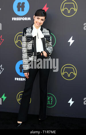 27 mars 2019 - Los Angeles, CA, USA - LOS ANGELES - 27 mars : Sofia Carson au 2e Sommet annuel à la Goya Freeform Studios le 27 mars 2019 à Los Angeles, CA (crédit Image : © Kay Blake/Zuma sur le fil) Banque D'Images