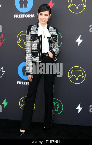 27 mars 2019 - Los Angeles, CA, USA - LOS ANGELES - 27 mars : Sofia Carson au 2e Sommet annuel à la Goya Freeform Studios le 27 mars 2019 à Los Angeles, CA (crédit Image : © Kay Blake/Zuma sur le fil) Banque D'Images