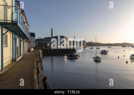 Le roi William Yard, Plymouth, Devon, UK Banque D'Images