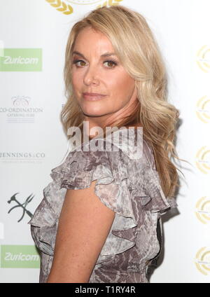 Tamzin Outhwaite arrive à la National Film Awards 2018 au Porchester Hall Banque D'Images