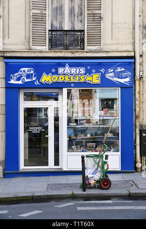 Magasin de modélisme - Paris - France Banque D'Images