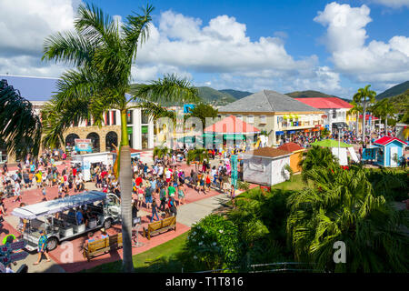 St. John's Antigua est la capitale et la plus grande ville d'Antigua-et-Barbuda, situé dans les Antilles dans la mer des Caraïbes et avec une population de 22 Banque D'Images