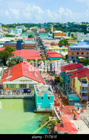 St. John's Antigua est la capitale et la plus grande ville d'Antigua-et-Barbuda, situé dans les Antilles dans la mer des Caraïbes et avec une population de 22 Banque D'Images