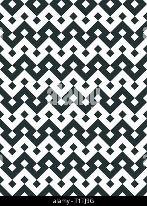 Ornement vintage avec des diamants. Modèle vectoriel continu oriental. Motif géométrique. Abstract pattern pour le tissu ou l'emballage Illustration de Vecteur