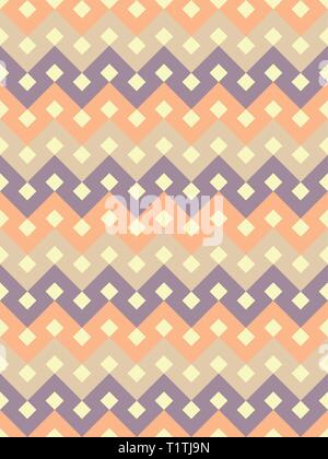 Modèle vectoriel continu oriental. L'arabe motif géométrique. Ornement vintage avec des diamants. Abstract pattern pour le tissu ou l'emballage Illustration de Vecteur