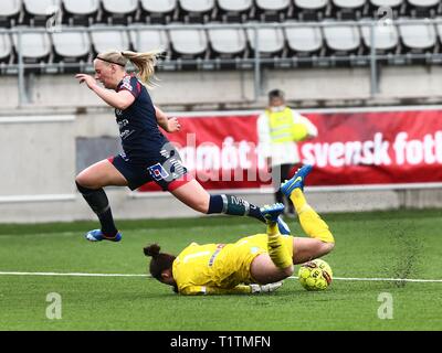 2016-04-17 LINKÖPING Stina Blackstenius pendant le match dans la damallsvenskan entre Linköping FC-Mallbackens si à Linköping arena. Jeppe Photo Gustafsson Banque D'Images