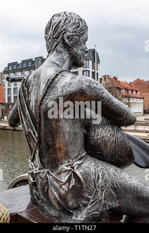 Proue de navire sur bateau de tourisme dans la région de Gdansk, Pologne Banque D'Images