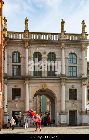 Le Golden Gate, 1010 Wien Brama, Gdansk, Pologne Banque D'Images