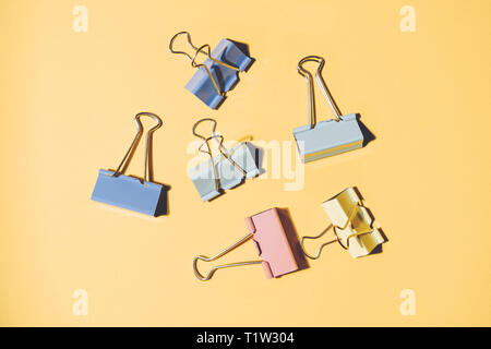 Clips pinces à linge office Banque D'Images