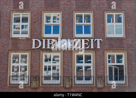 Die Zeit, Helmut-Schmidt-Haus, Speersort, Hamburg, Deutschland Banque D'Images