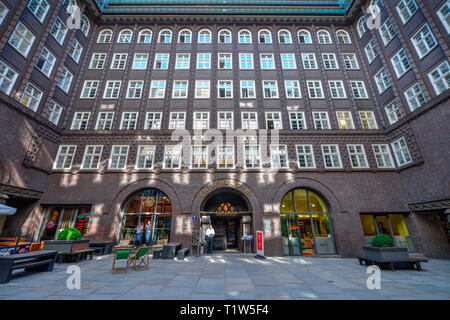 La Chilehaus, Fischertwiete, Kontorhausviertel, Hamburg, Deutschland Banque D'Images