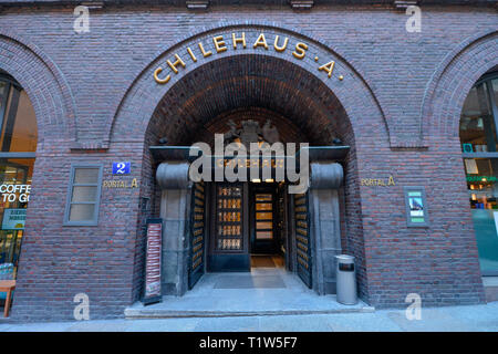 La Chilehaus, Fischertwiete, Kontorhausviertel, Hamburg, Deutschland Banque D'Images