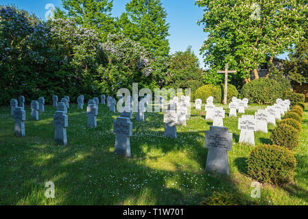 Cimetière de guerre, la seconde guerre mondiale, cimetière, Johanniskirche, Kühlungsborn, Mecklembourg-Poméranie-Occidentale, Allemagne