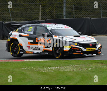 Dan Cammish, Honda Civic Type R, BTCC, jour du lancement et de l'événement médiatique, Brands Hatch, le mercredi 27 mars 2019. Autosport, British Touring Car Championship Banque D'Images