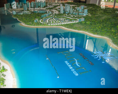 Masterplan Puteri Harbour, Iskandar Puteri Johor, Malaisie, Banque D'Images