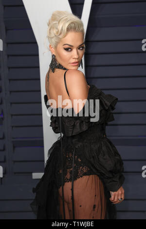 Vanity Fair Oscar Party - Arrivées avec : Rita Ora Où : Los Angeles, California, United States Quand : 25 Feb 2019 Credit : Sheri Determan/WENN.com Banque D'Images