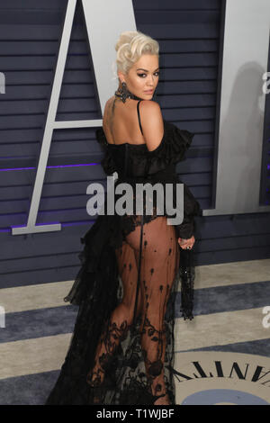 Vanity Fair Oscar Party - Arrivées avec : Rita Ora Où : Los Angeles, California, United States Quand : 25 Feb 2019 Credit : Sheri Determan/WENN.com Banque D'Images