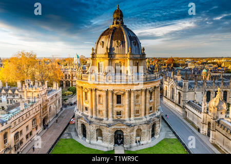 Vue aérienne d'Oxford avec Radcliffe Camera Banque D'Images
