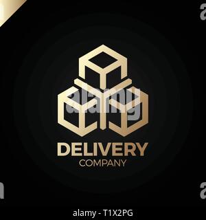 Y fort logotype. La livraison, la logistique ou le transport et l'icône de l'industrie. Télévision trois fort logotype. Illustration de Vecteur