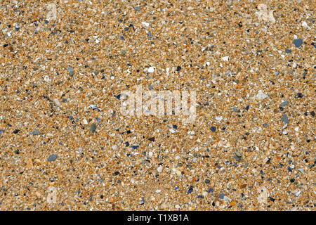 Plage de sable - grains de sable et des particules de coquilles Banque D'Images