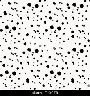 Vector illustration de noir et blanc sans irrregular10 eps pattern dots Illustration de Vecteur