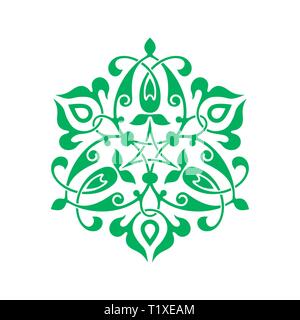 Décor arabesque. Mandala. Vector Illustration pour la conception de style islamique. Illustration de Vecteur