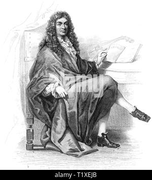 JEAN-BAPTISTE Lully (1632-1687) compositeur français d'origine italienne Banque D'Images