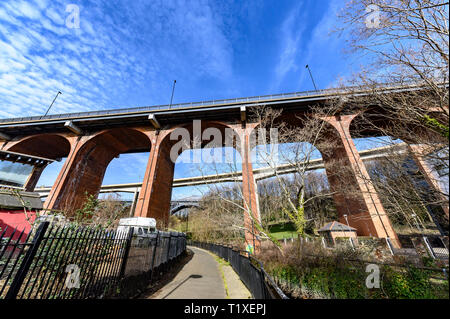 La vallée de Ouseburn, Newcastle upon Tyne, Royaume-Uni Banque D'Images