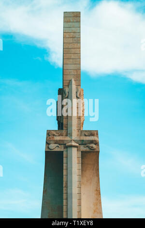 Lisbonne, Portugal - 25 août 2017 : Monument des Découvertes (Padrao dos Descobrimentos) célèbre l'âge de la découverte portugaise Banque D'Images