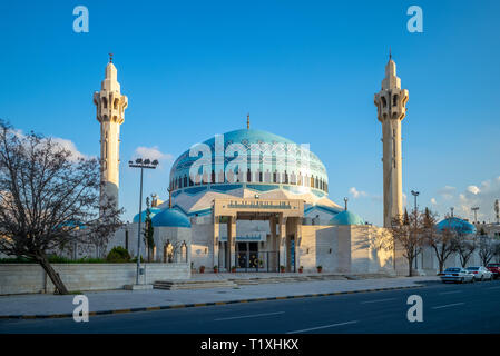 King Abdullah I Mosque in Amman, Jordanie Banque D'Images