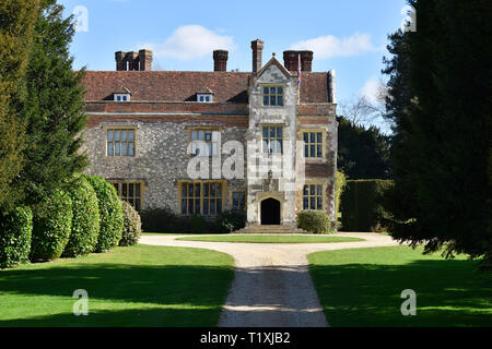 Chawton House Library, anciennement propriété de l'icône littéraire Jane Austen's frère Edward, Chawton, près de Alton, Hampshire, Royaume-Uni. Banque D'Images