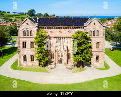 Palais Sobrellano ou Palacio de Comillas, Cantabrie Sobrellano dans la région de l'Espagne Banque D'Images