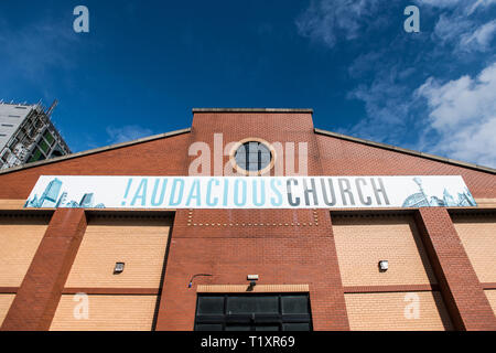 Église audacieux, Manchester. Banque D'Images