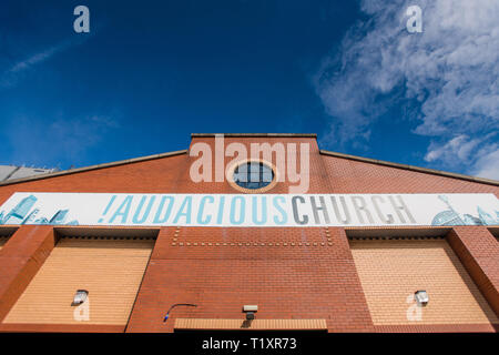 Église audacieux, Manchester. Banque D'Images