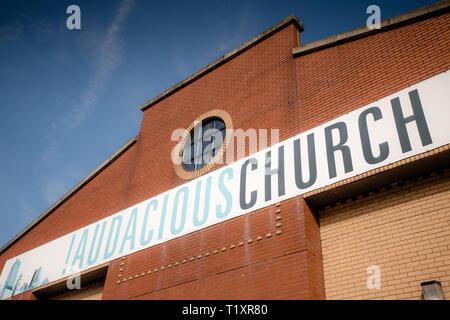 Église audacieux, Manchester. Banque D'Images