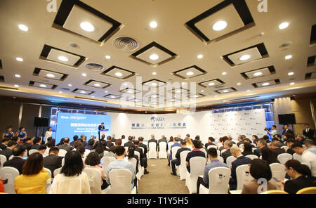 La Chine, la province de Hainan. Mar 28, 2019. Le Forum de Boao pour l'Asie de l'assemblée des membres est tenue à Boao, Chine du sud, province de Hainan, le 28 mars 2019. Credit : Xiankai Sui/Xinhua/Alamy Live News Banque D'Images