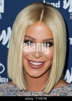Los Angeles, États-Unis. Mar 28, 2019. BEVERLY HILLS, LOS ANGELES, CALIFORNIE, USA - 28 mars : Gigi superbe arrive à la 30ème GLAAD Media Awards qui a eu lieu au Beverly Hilton Hotel, le 28 mars 2019 à Beverly Hills, Los Angeles, Californie, États-Unis. (Photo par Xavier Collin/Image Crédit : Agence de Presse) L'agence de presse Image/Alamy Live News Banque D'Images