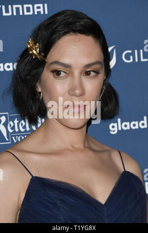 Los Angeles, Californie, USA. 28 Mar 2019. Mishel Prada à la 30e assemblée annuelle GLAAD Media Awards qui a eu lieu au Beverly Hilton Hotel à Los Angeles, CA le Jeudi, Mars 28, 2019. Photo de RPAC/PictureLux PictureLux Crédit : Le Hollywood/Archive/Alamy Live News Banque D'Images